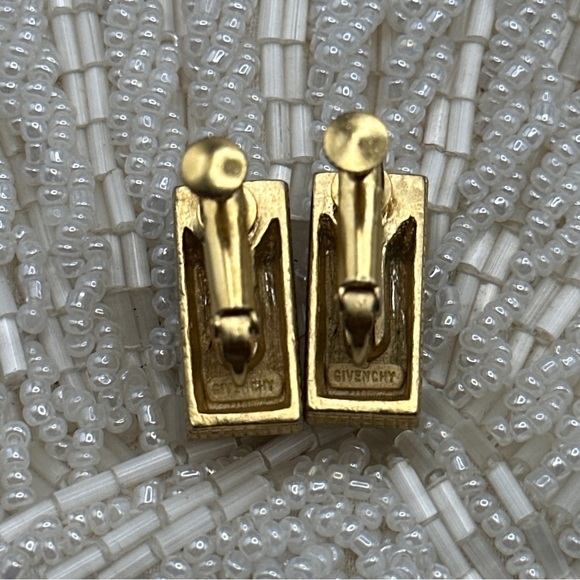 Rare vintage Givenchy earrings clip on #93 - Picture 4 of 8